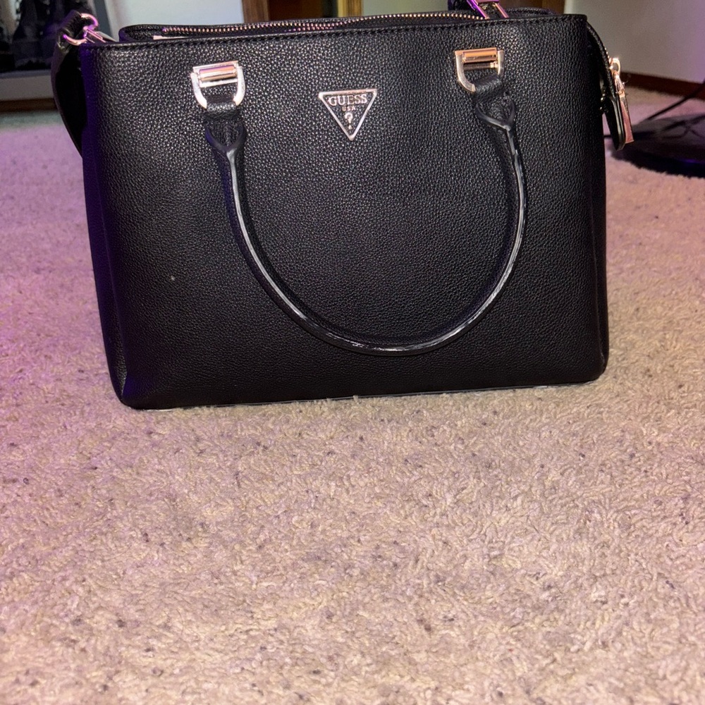 Guess Black Satchel Bag
